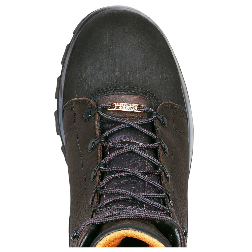 Botas de Trabajo Masculino - Timberland Pro® Rigmaster 8\" Steel Toe - TIGDJ2184 - Marrom/Pretas